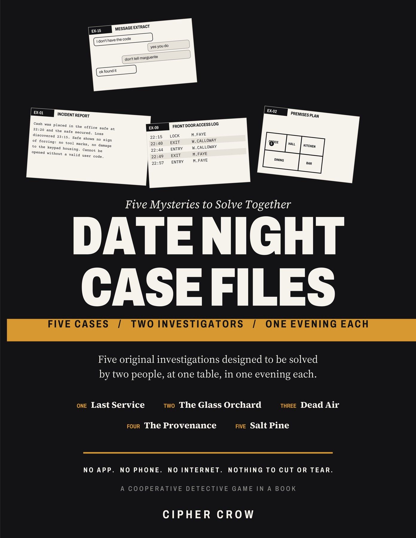 Front cover of Date Night Case Files by Cipher Crow